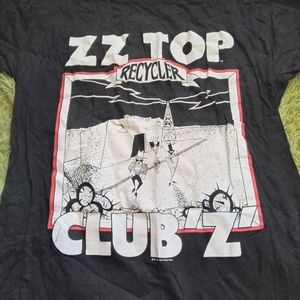 Vintage 1991 Never Worn ZZ TOP Recycler U.S. Tour T-Shirt Large Single S…